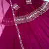 Magenta Anarkali Maxi